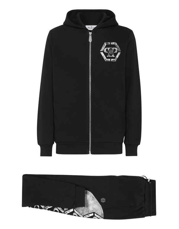 Jogging Tracksuit: Hoodie/Trousers Skull and Plein