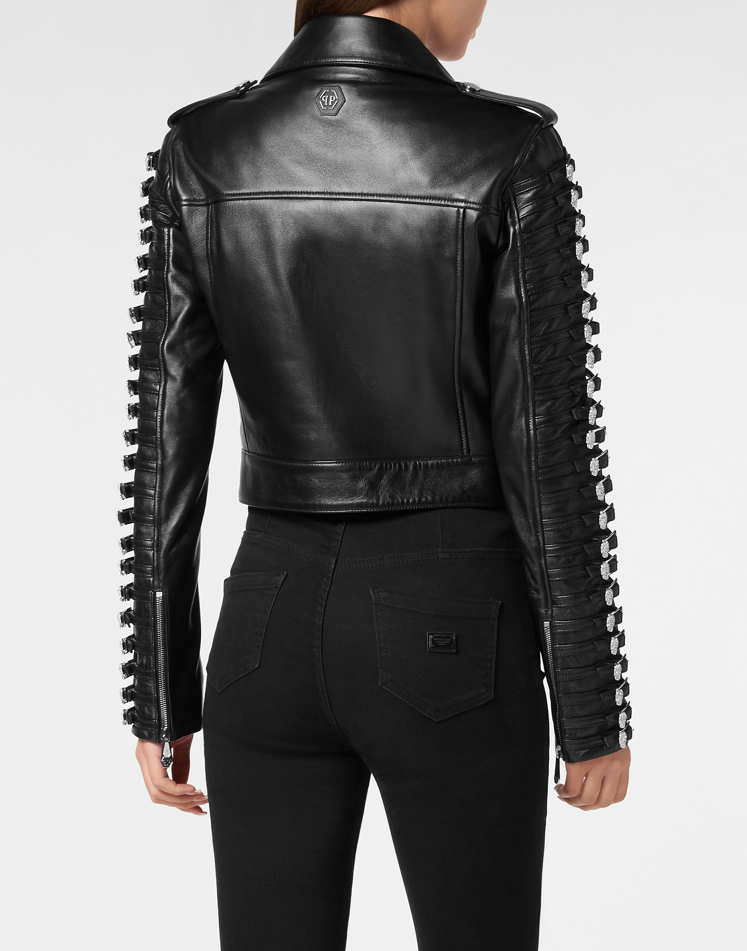 Leather Jacket Crystal Skull | Philipp Plein