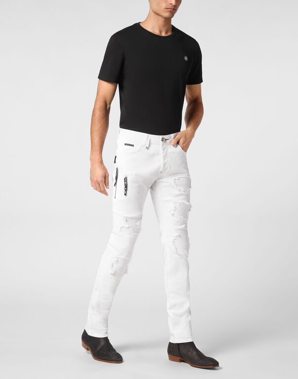 Coated Denim Rock Star Trousers