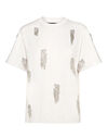 Jersey T-Shirt Man Fit Round Neck SS Fringe