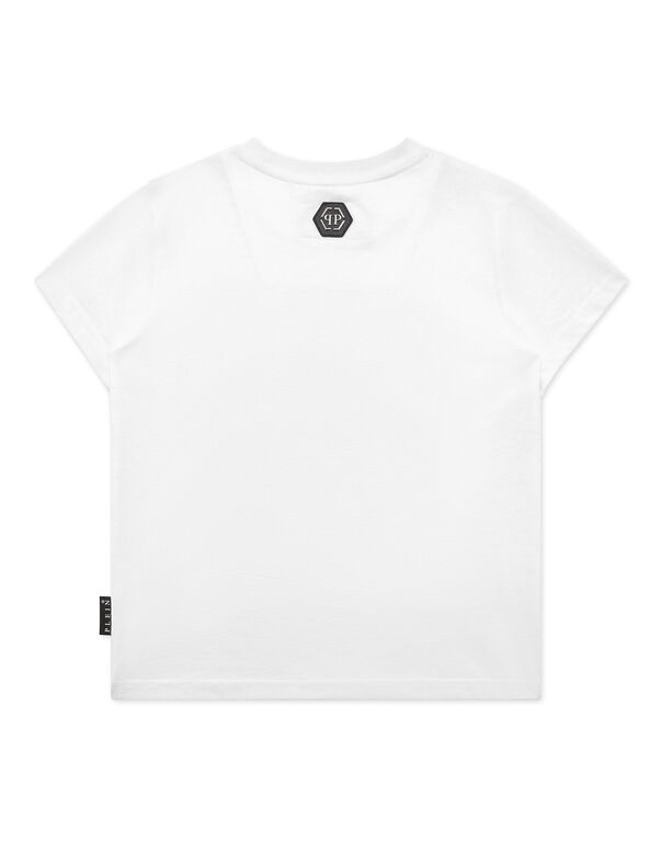 T-shirt Round Neck SS Skull strass