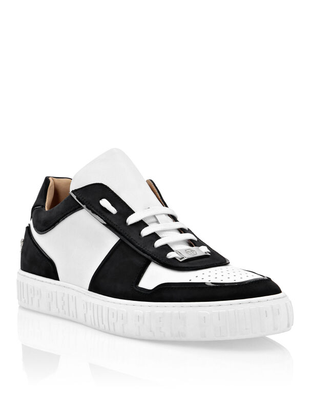 Lo-Top Sneakers Bicolor mix leathers King Power