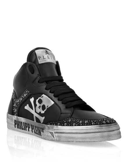 Nappa Leather Hi-Top Sneakers Studs Retrokickz TM