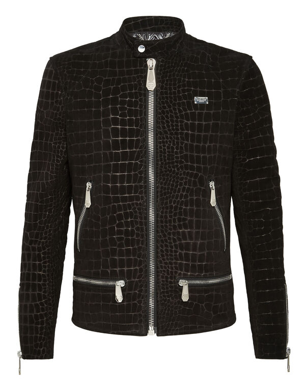 Leather Moto Jacket Statement