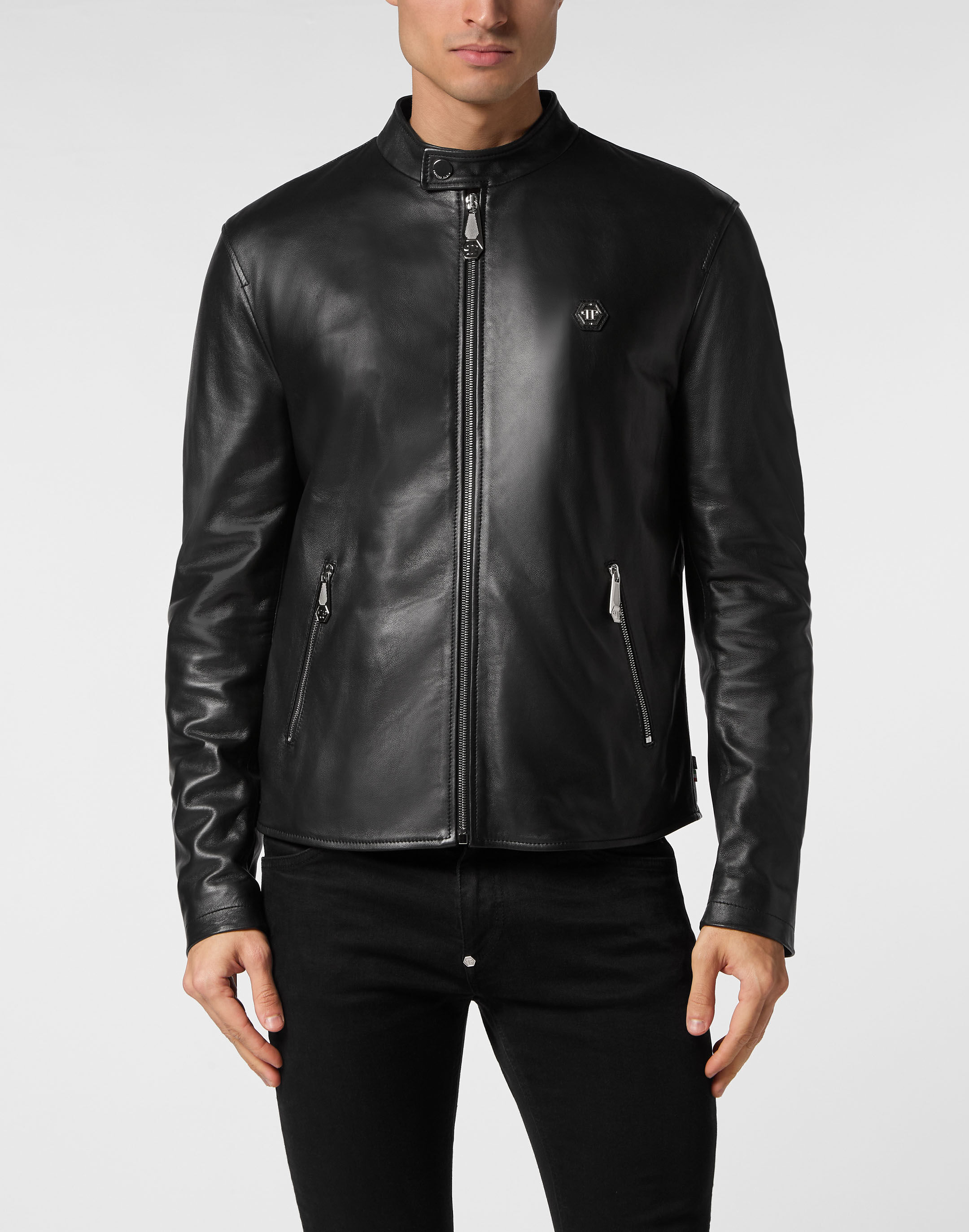 Diesel depsite l roshi leather jacket