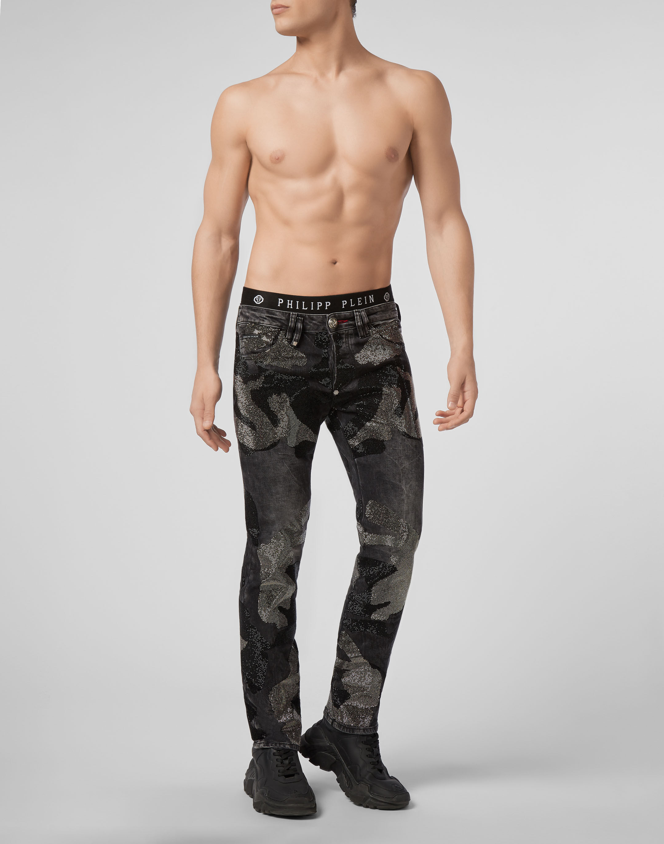 Super Straight Cut Camouflage Philipp Plein