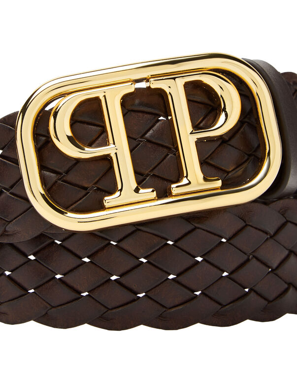 Leather Belt Crocco Print Philipp Plein TM
