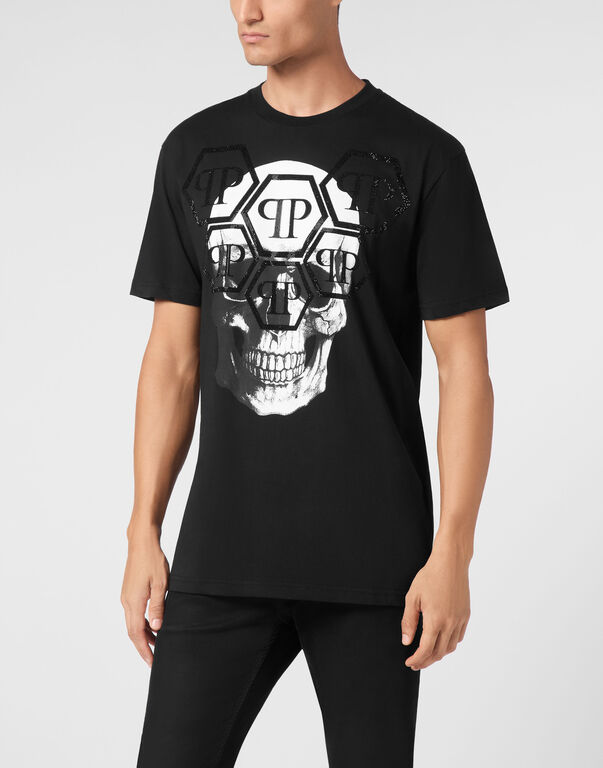T-shirt Round Neck SS Stones Skull