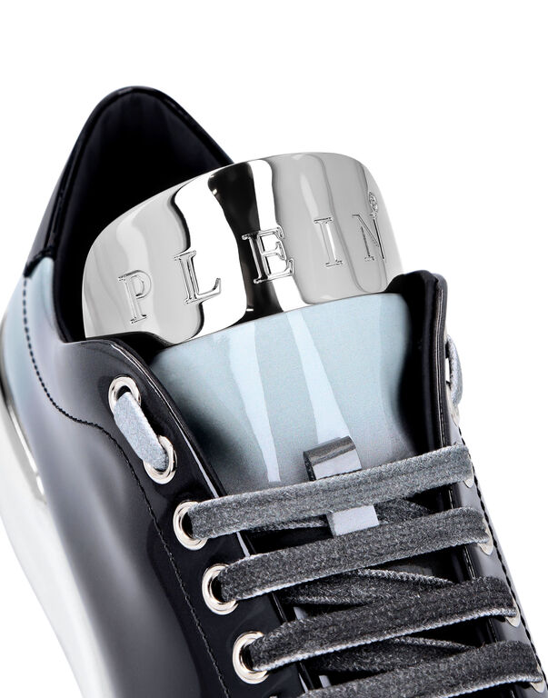 Patent Leather Lo-Top Sneakers Degradè Silver $urfer TM
