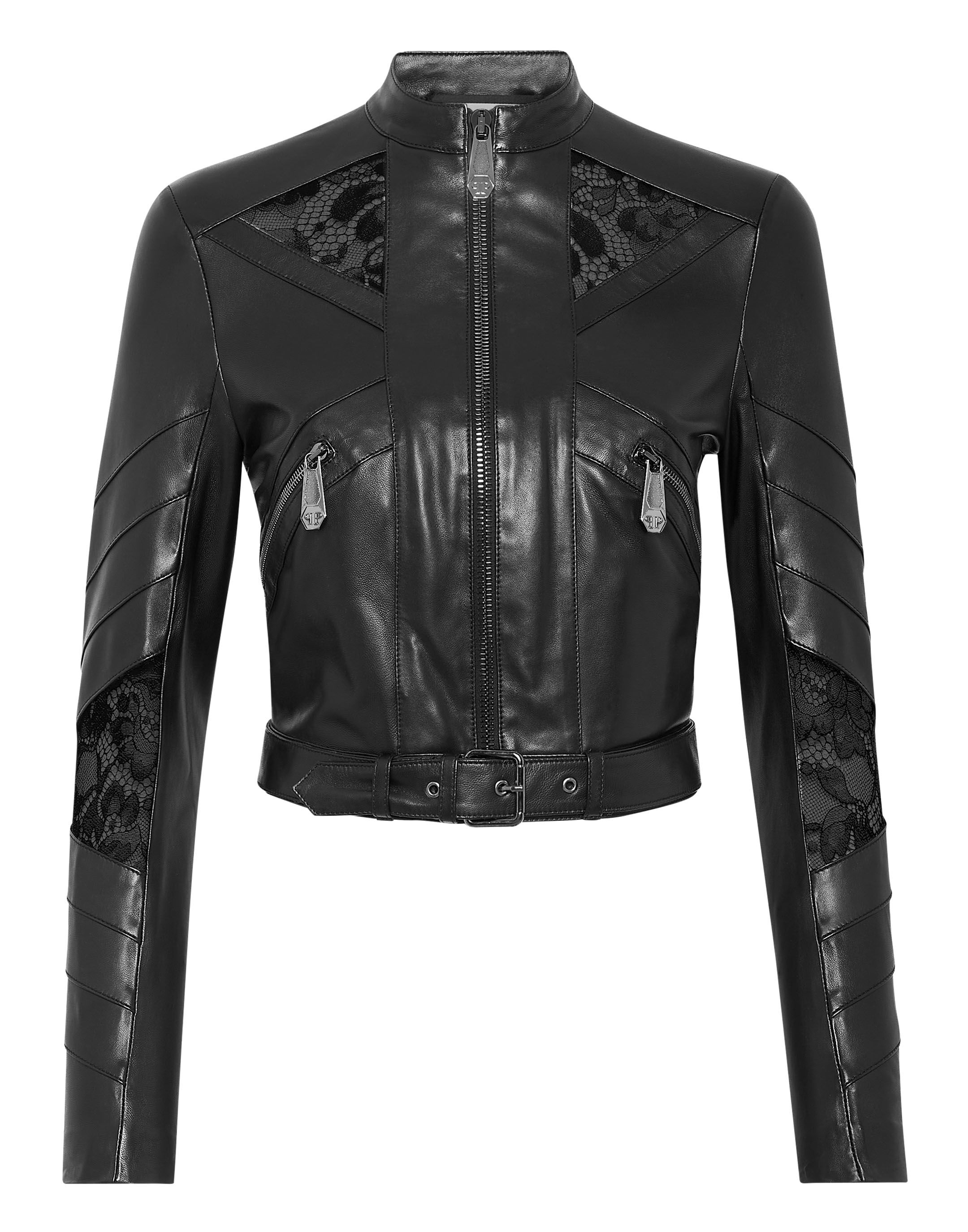 Philipp plein jacket leather hot sale