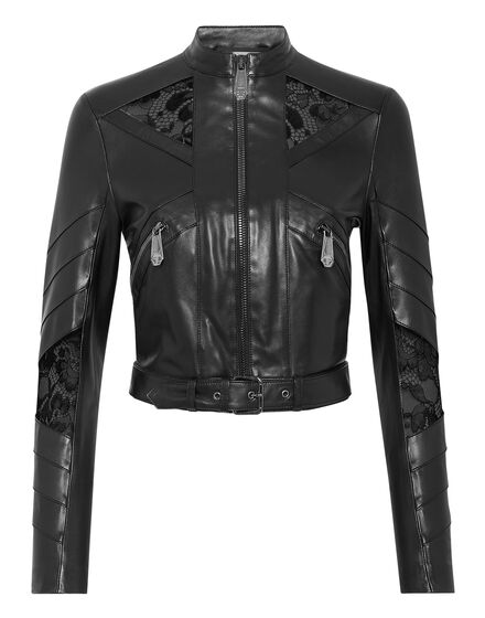 Leather Fitted Biker Lace