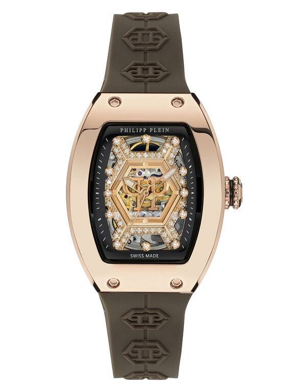 DIAMOND CRYPTO QUEEN ROSE GOLD VENOM WATCH