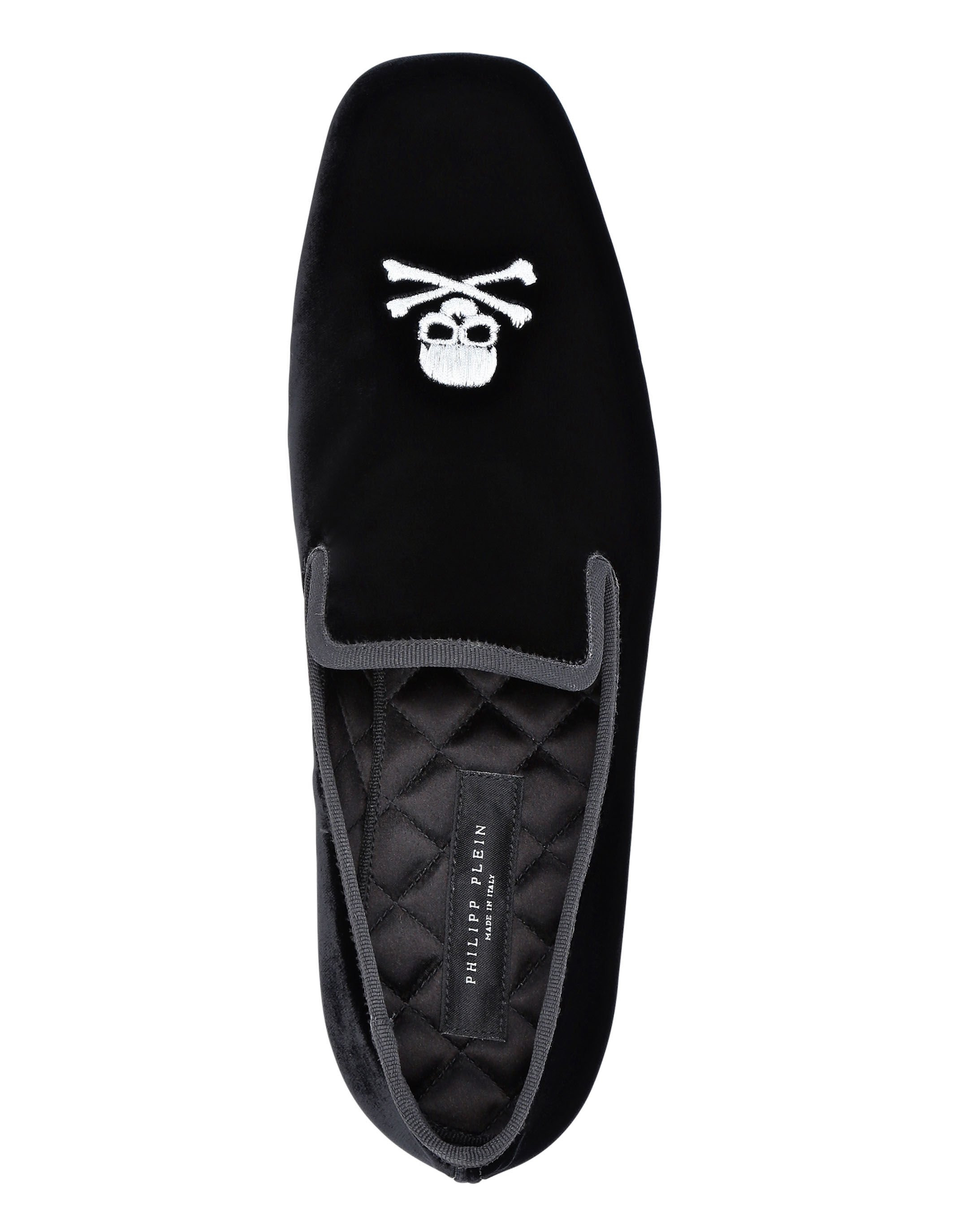 Velvet Loafers Embroidery Skull | Philipp Plein