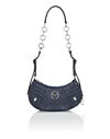 Deer Embossed Shimmer Leather Shoulder Bag