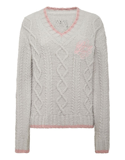 Loose Fit V-Neck Sweater