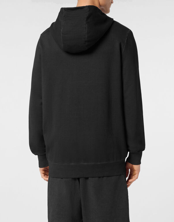 Hoodie Sweatjacket Basic Plein Old Dye
