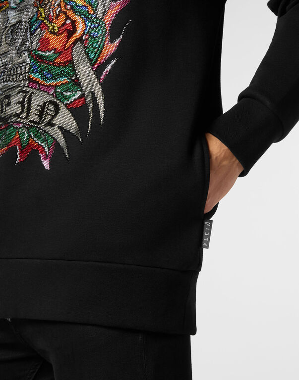 Hoodie Sweatshirt Crystal Tattoo