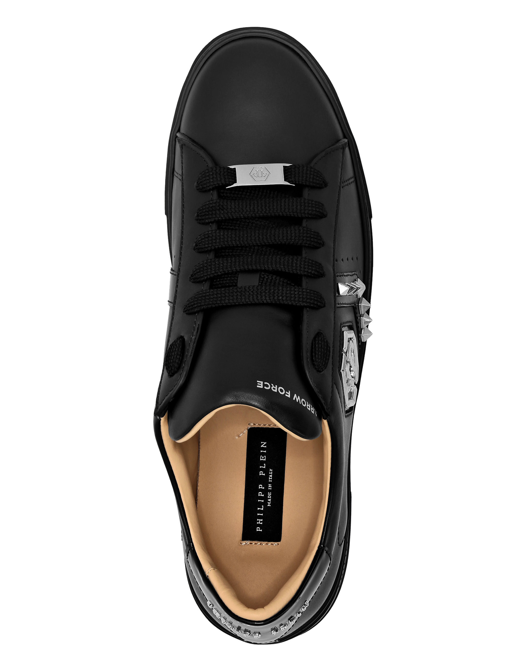 Lo Top Leather Arrow Force Sneakers Philipp Plein