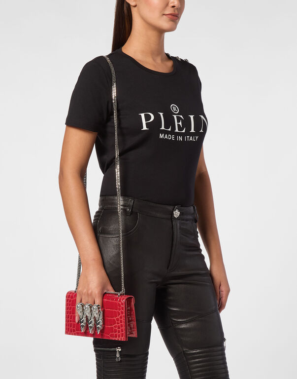 Croco Leather Mini Bag