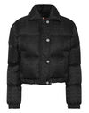 Nylon Jacquard Cropped Puffer Jacket Monogram