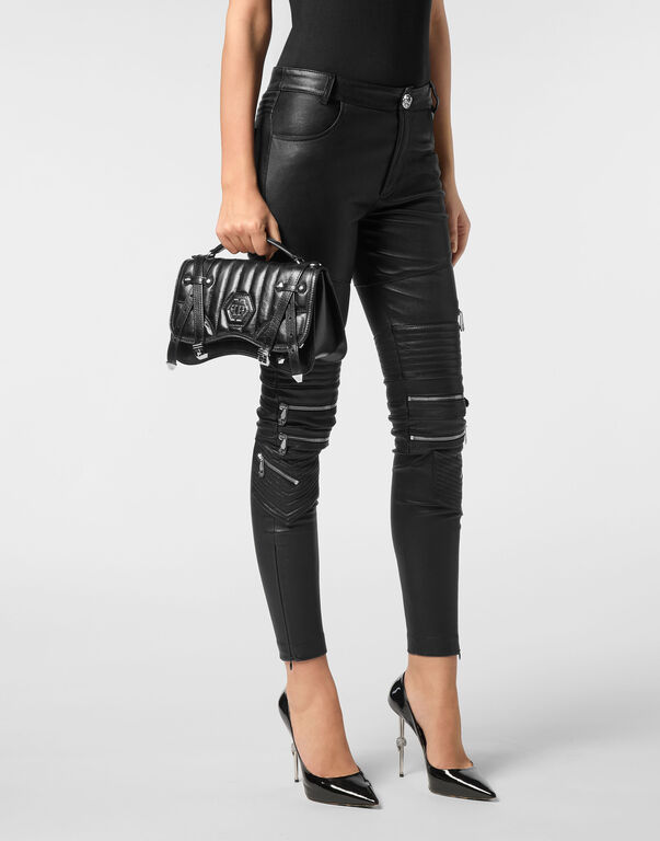 Leather Medium Belt Bag Hexagon