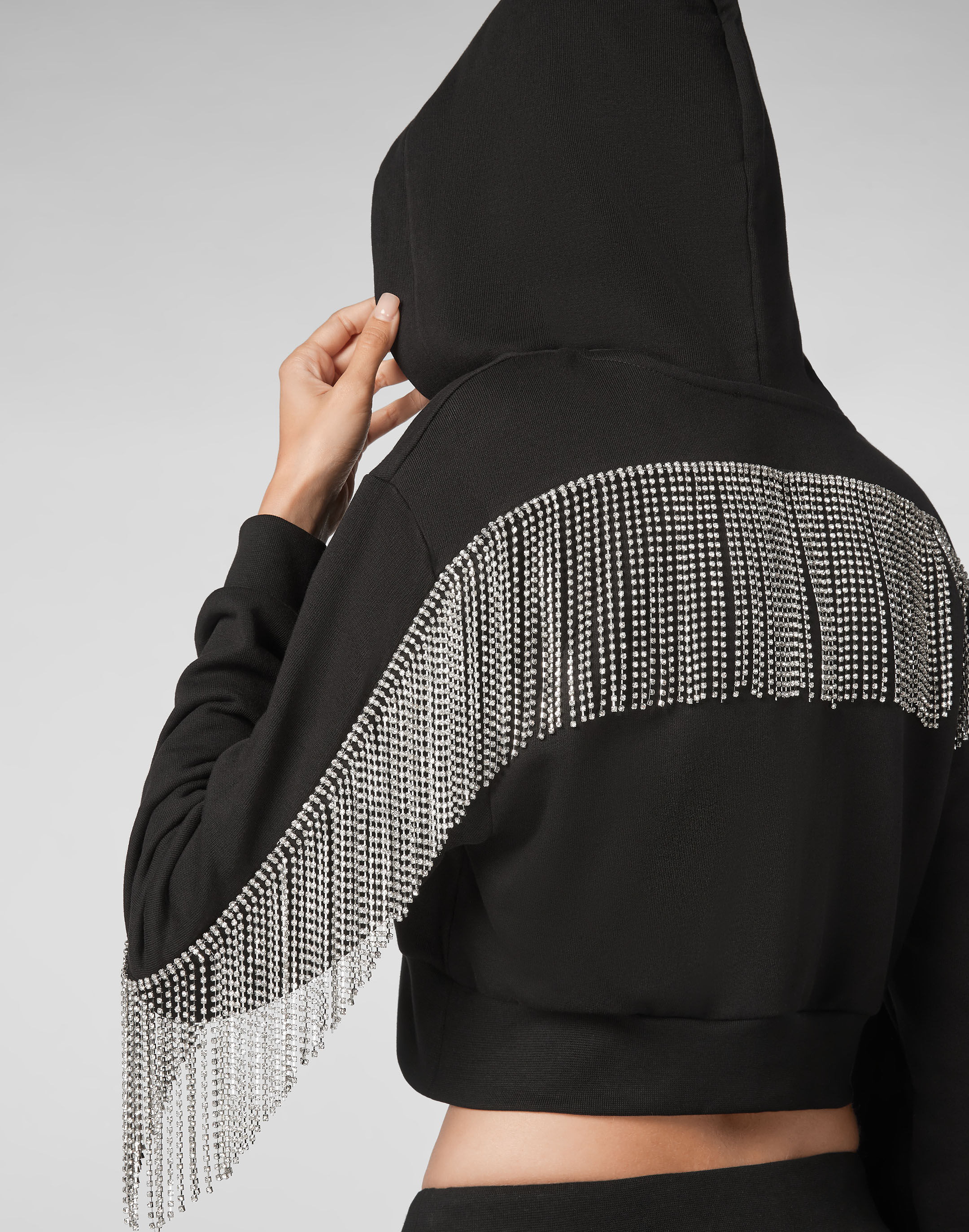 fringe hoodie