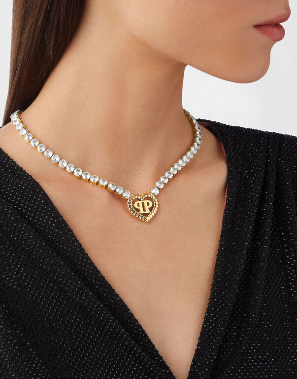 PLEIN ROCKED HEART Necklace