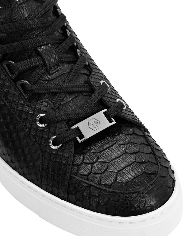 Python Lo-Top Sneakers Silver $urfer