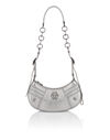 Deer Embossed Shimmer Leather Shoulder Bag