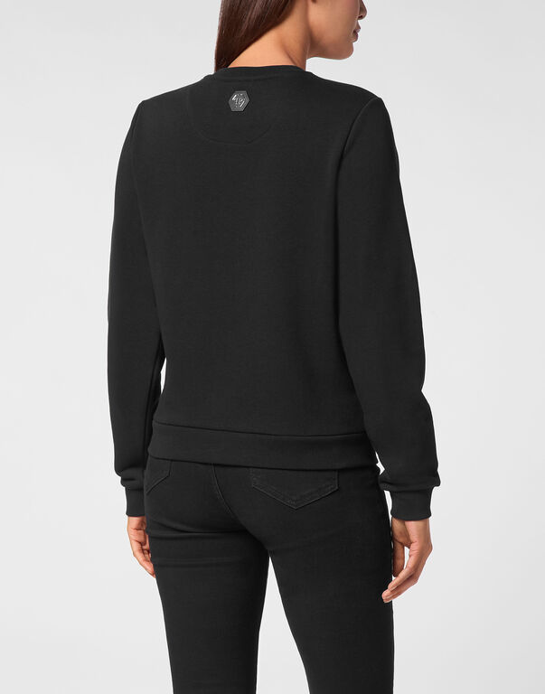 Sweatshirt Long-Sleeve Strass Teddy Bear