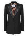 Wool Boxy Blazer Strass Monogram