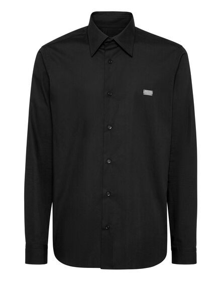 Shirt Sugar Daddy Cut LS Strass Skull&Bones