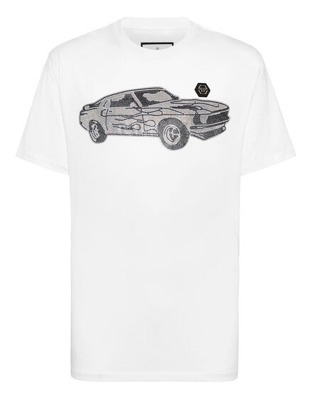 Jersey T-shirt Round Neck SS Strass Cars Racing
