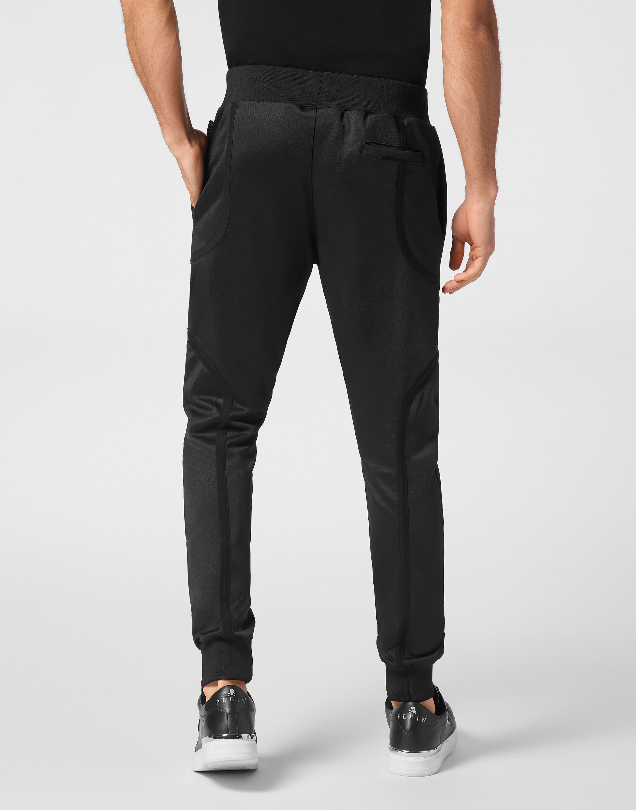 Black jogging trousers on sale