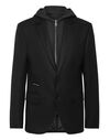 Water Repellent Wool Hooded Blazer