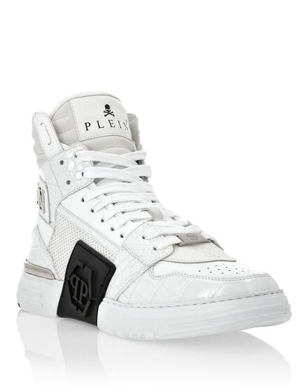 Hi-Top Crocco Printed Sneakers Phantom Kick$