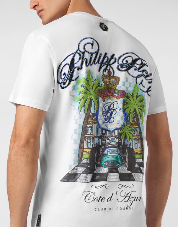 T-shirt Round Neck Club The course Stones