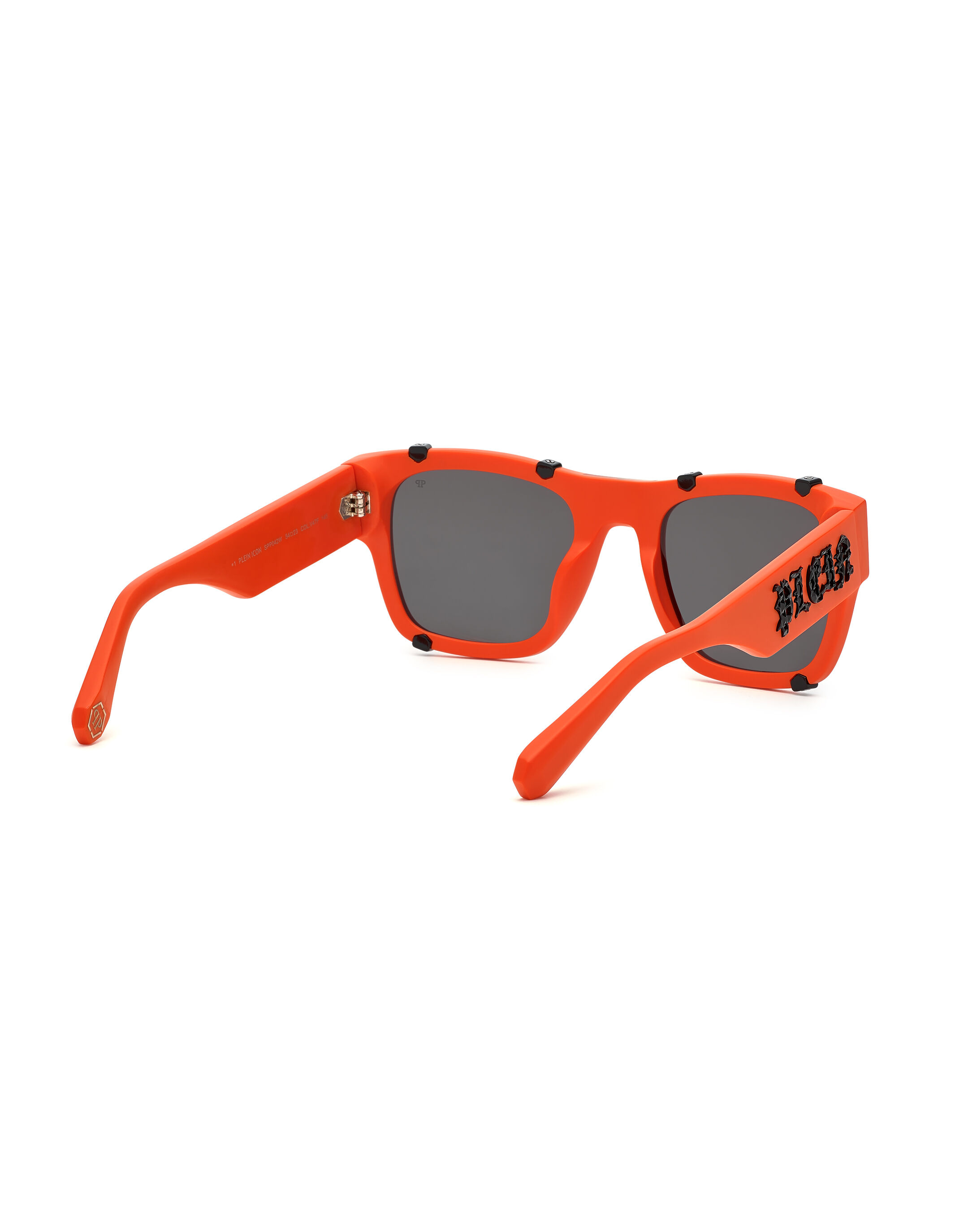 Black-Gunmetal Double Bridge Classic Semi-Rimless Tinted Sunglasses with  Medium Orange Sunwear Lenses - Chino | Tinted sunglasses, Black bronze,  Lenses