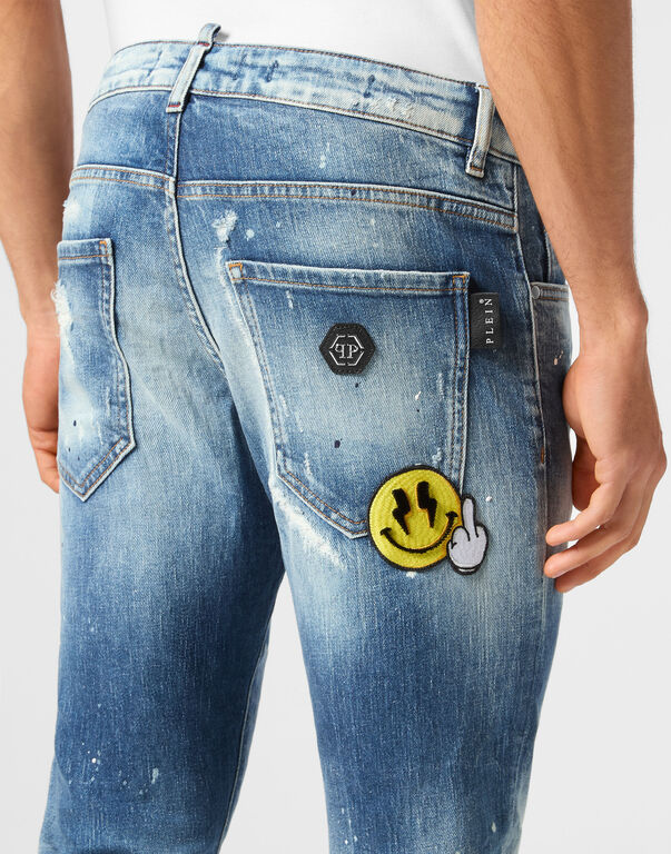 Denim Skinny Trousers Smile