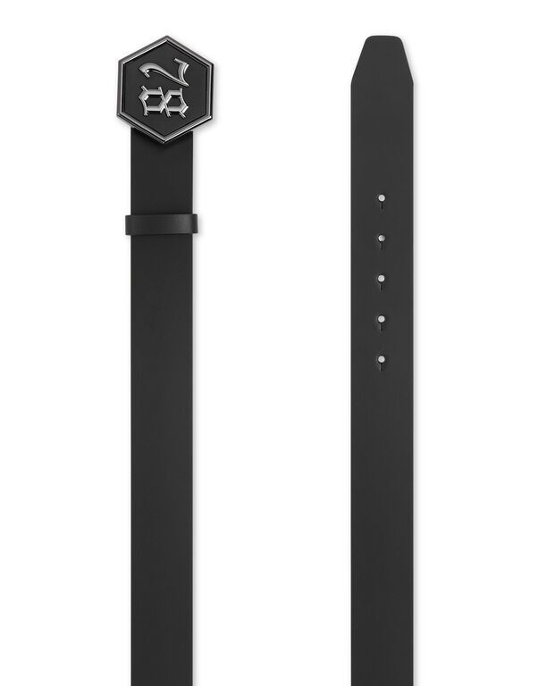 Leather Belt Gothic Plein