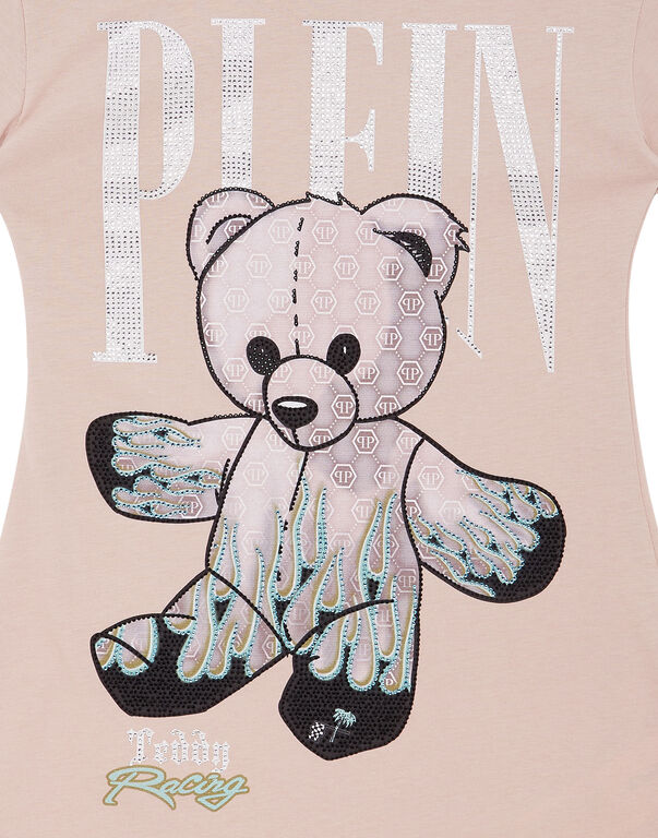Jersey T-shirt Short Dress Teddy Bear