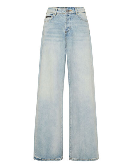 Denim Trousers Skater Fit Logo