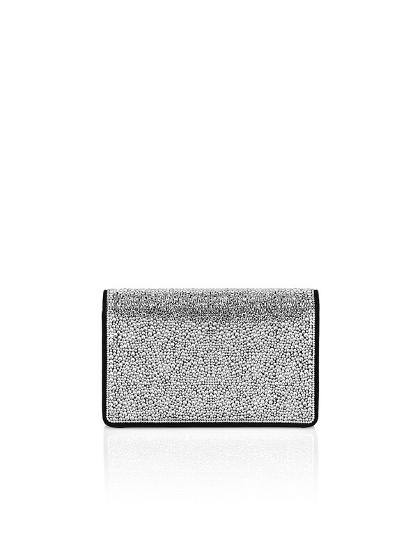 Suede Mini Shoulder Strass Hexagon