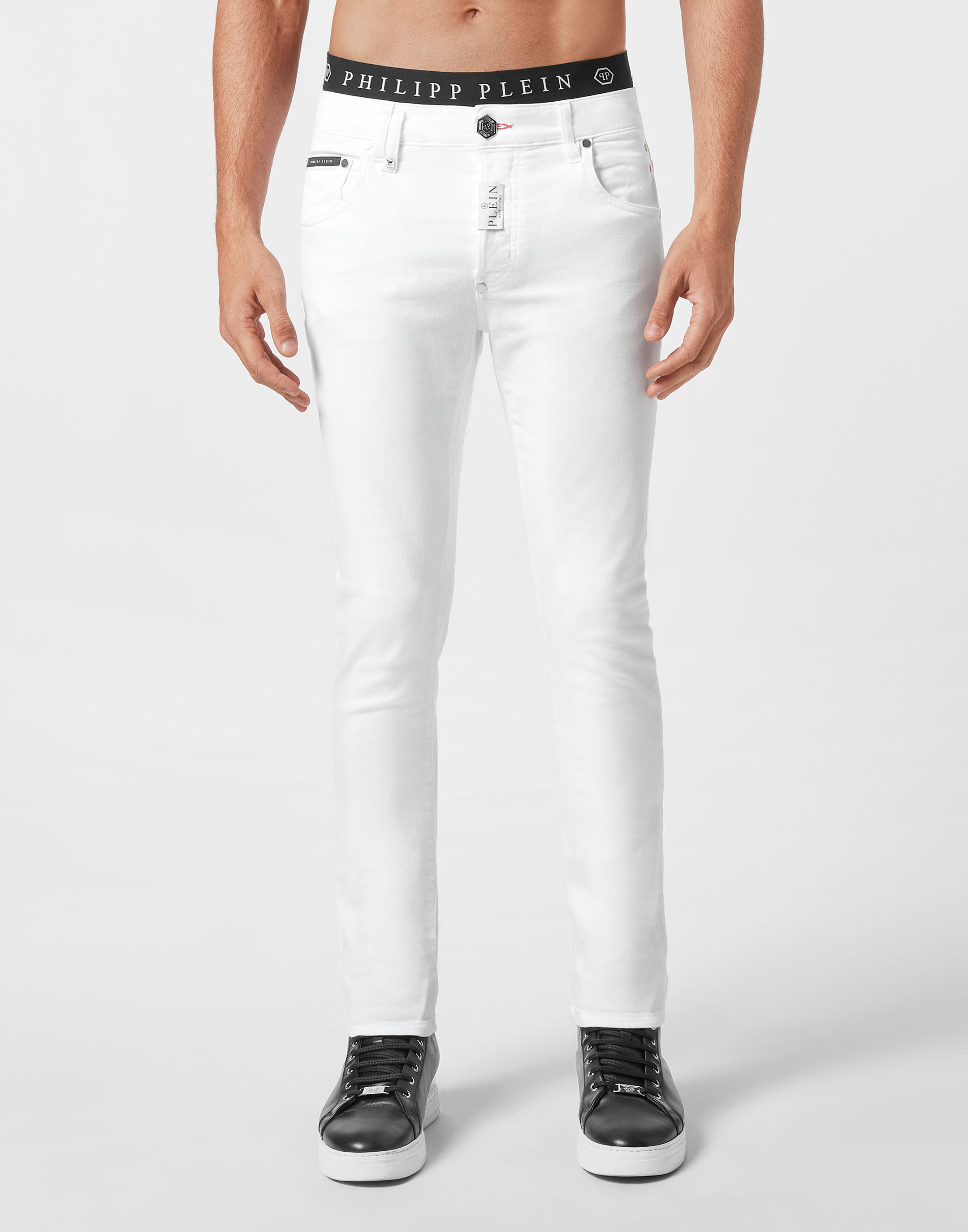 SPRAY-ON STRETCH CHINO - WHITE – Legend London