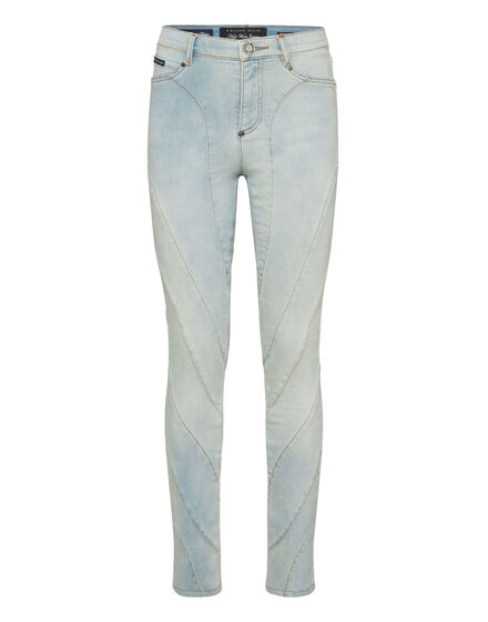High-Waist Jeggings Multicutting