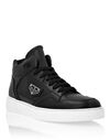 Nappa Leather Mid Top Sneakers