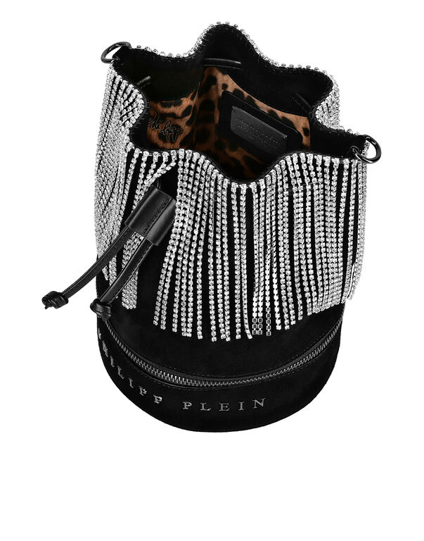 Bucket Bag Fringe Crystal