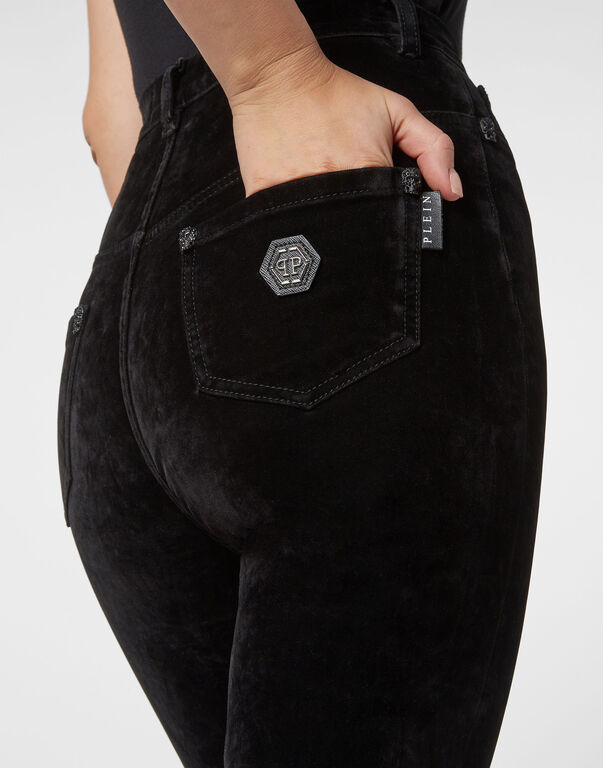 Crystal Skull Denim Super High Waist Jegging
