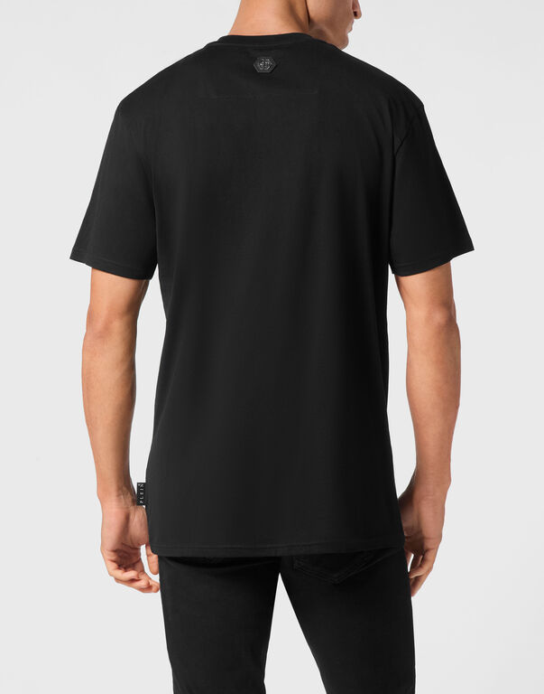 Jersey T-shirt Round Neck SS Strass Hexagon
