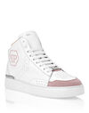Leather Mid-Top Sneakers Hexagon